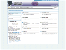 Tablet Screenshot of blackdoghosting.com